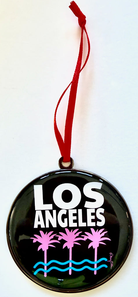 Los Angeles Christmas Ornament Palm Tree Graphic