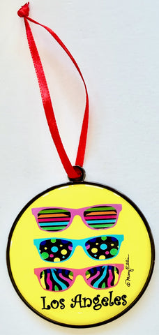 Los Angeles Christmas Ornament Sunglasses
