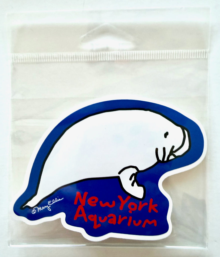 Cute Manatee Aquarium Animal Giant Sticker