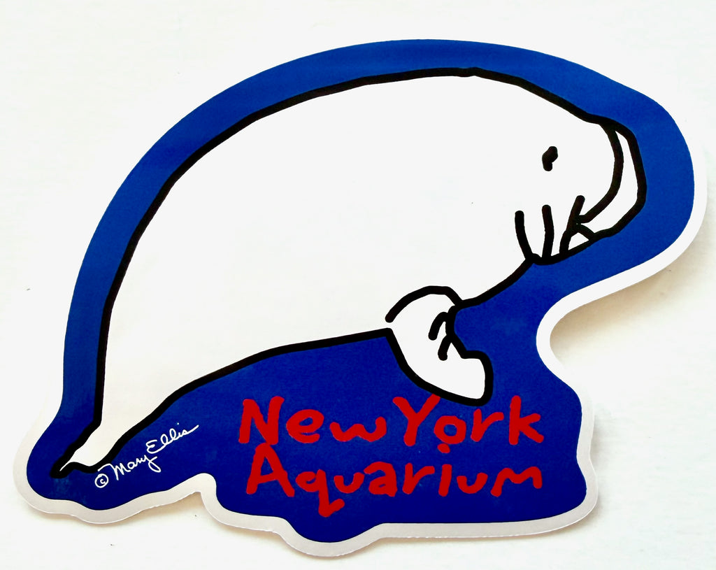 Cute Manatee Aquarium Animal Giant Sticker