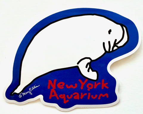 Cute Manatee Aquarium Animal Giant Sticker