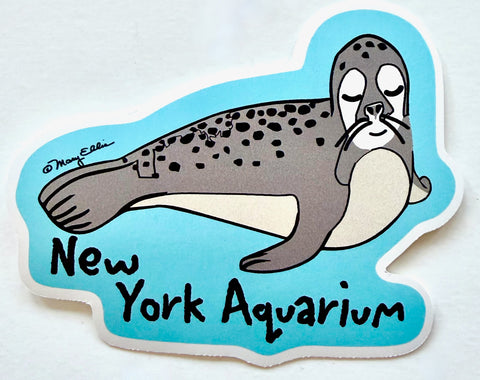 Cute Seal Aquarium Animal Giant Sticker