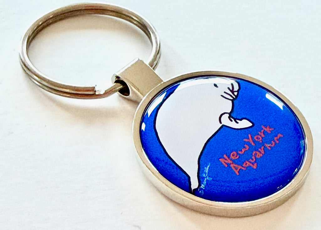 Manatee Custom Aquarium Zoo Keychain