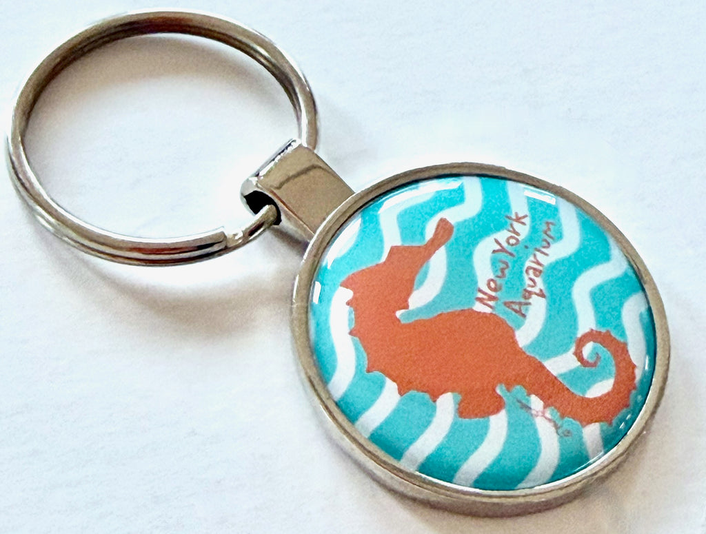 Seahorse Custom Aquarium Zoo Keychain