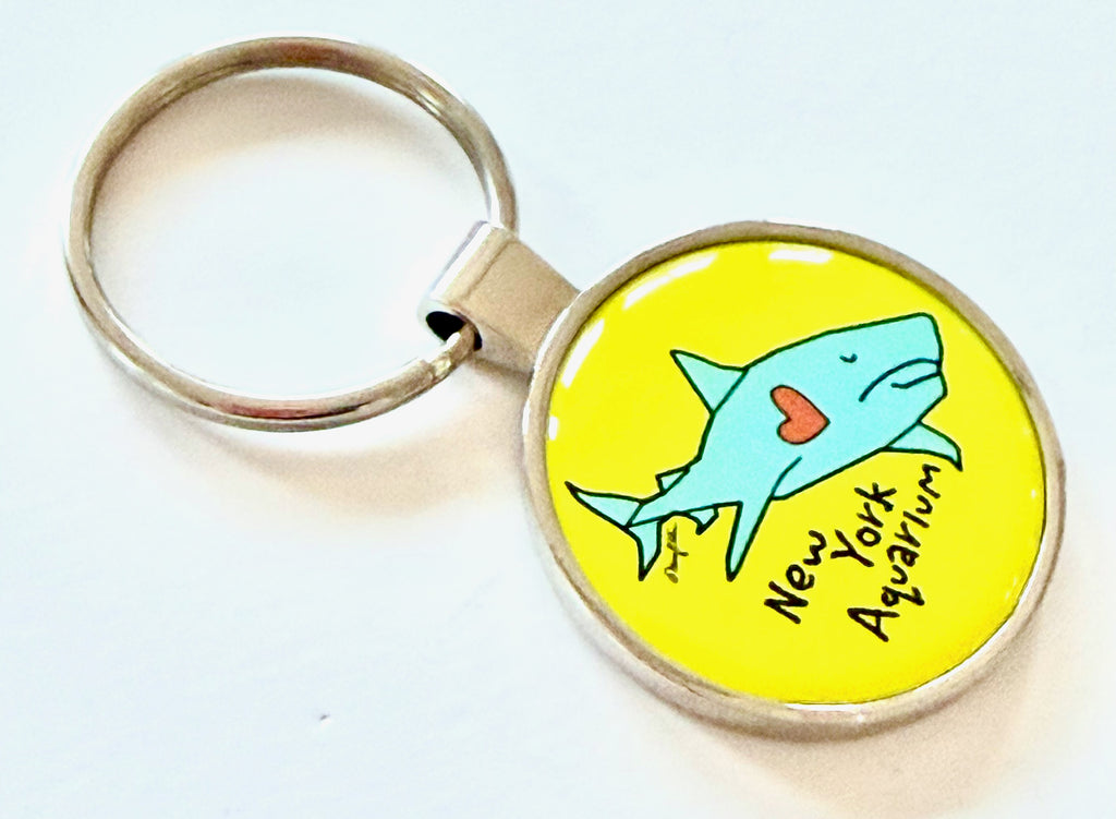 Shark Heart Custom Aquarium Zoo Keychain