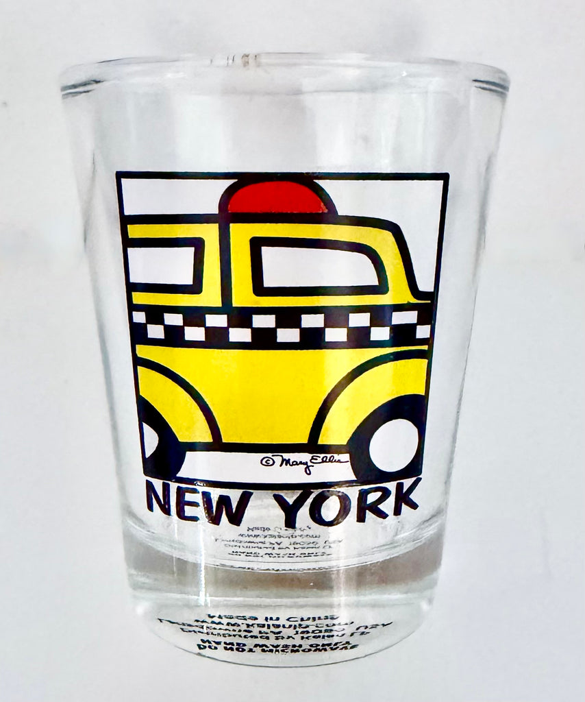 New York Shot Glass Taxi Cab