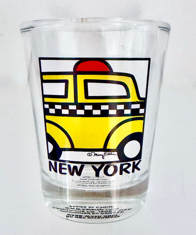 New York Shot Glass Taxi Cab