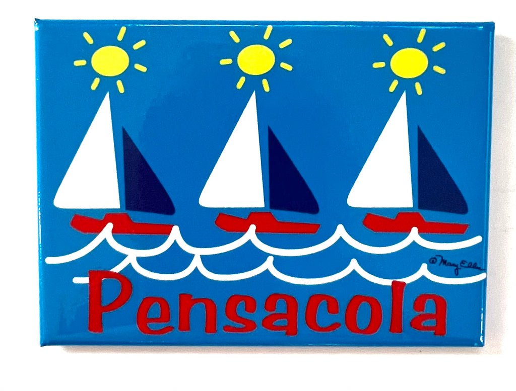 Pensacola Florida Sailboat Magnet