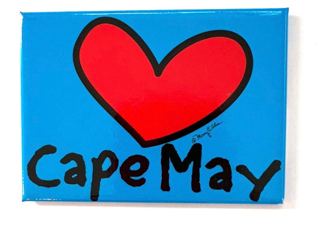 Cape May New Jersey Shore Heart Magnet