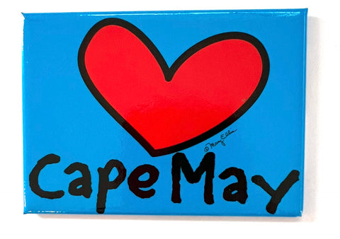 Cape May New Jersey Shore Heart Magnet