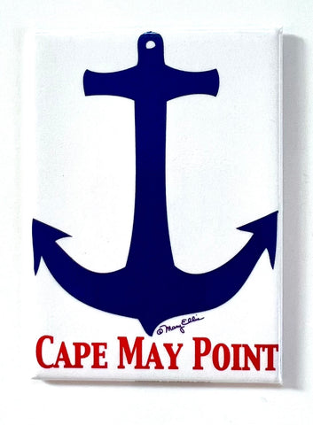 Cape May Point Jersey Shore Anchor Magnet