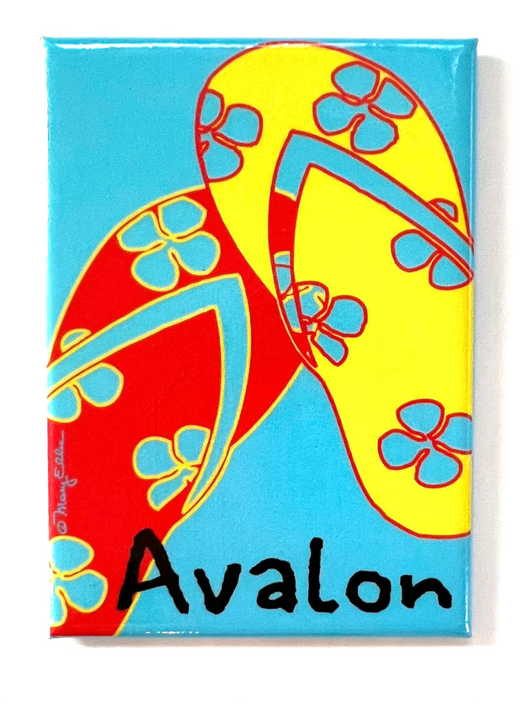 Avalon Magnet New Jersey Shore Flip Flops