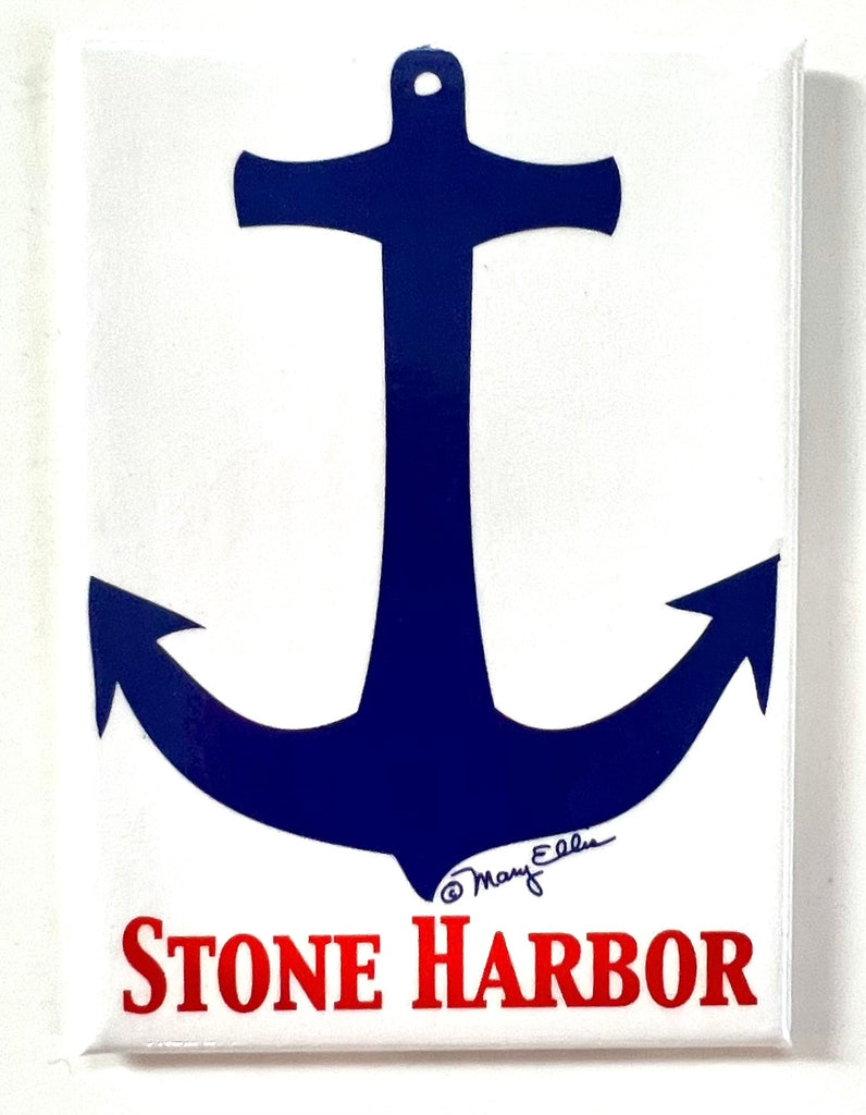 Stone Harbor Jersey Shore Anchor Magnet