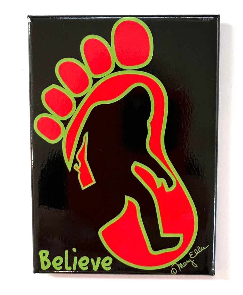 Magnet Sasquatch Big Foot Believe