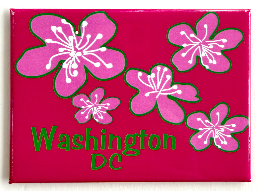 Washington DC Cherry Blossom Pink Magnet