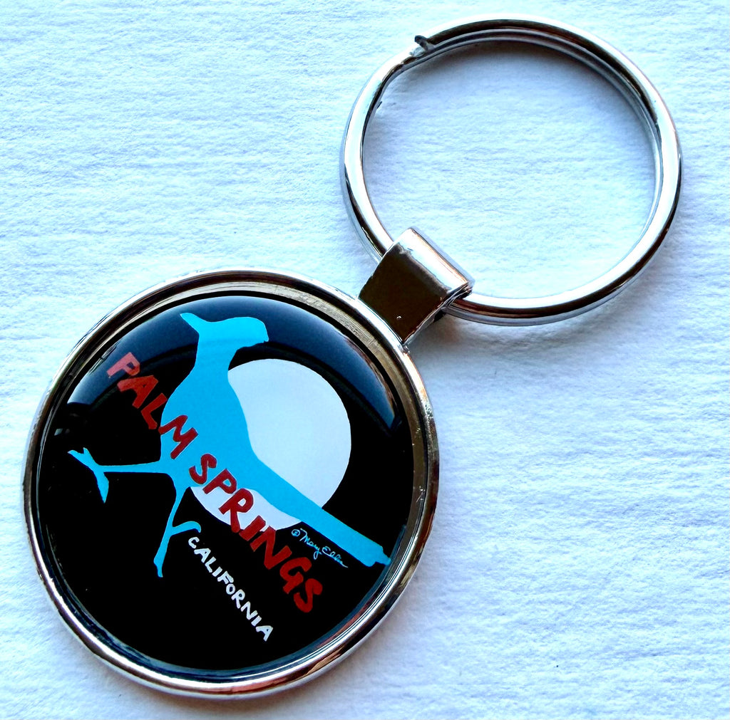 Palm Springs Roadrunner Keychain