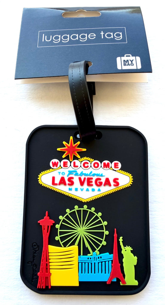Las Vegas Skyline 3-D Luggage Tag