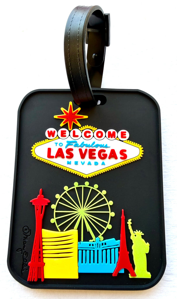 Las Vegas Skyline 3-D Luggage Tag