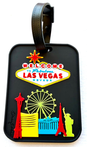 Las Vegas Skyline 3-D Luggage Tag