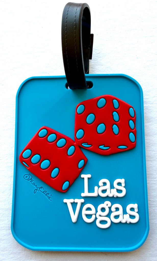 Las Vegas Dice 3-D Luggage Tag