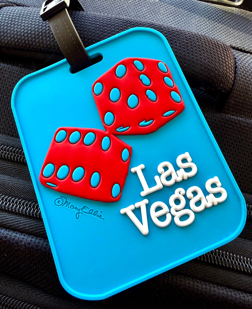 Las Vegas Dice 3-D Luggage Tag