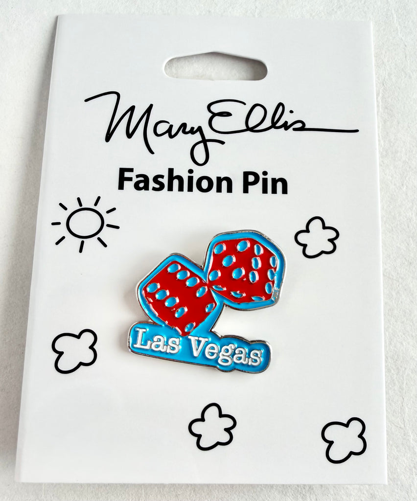 Las Vegas Dice Lapel Pin