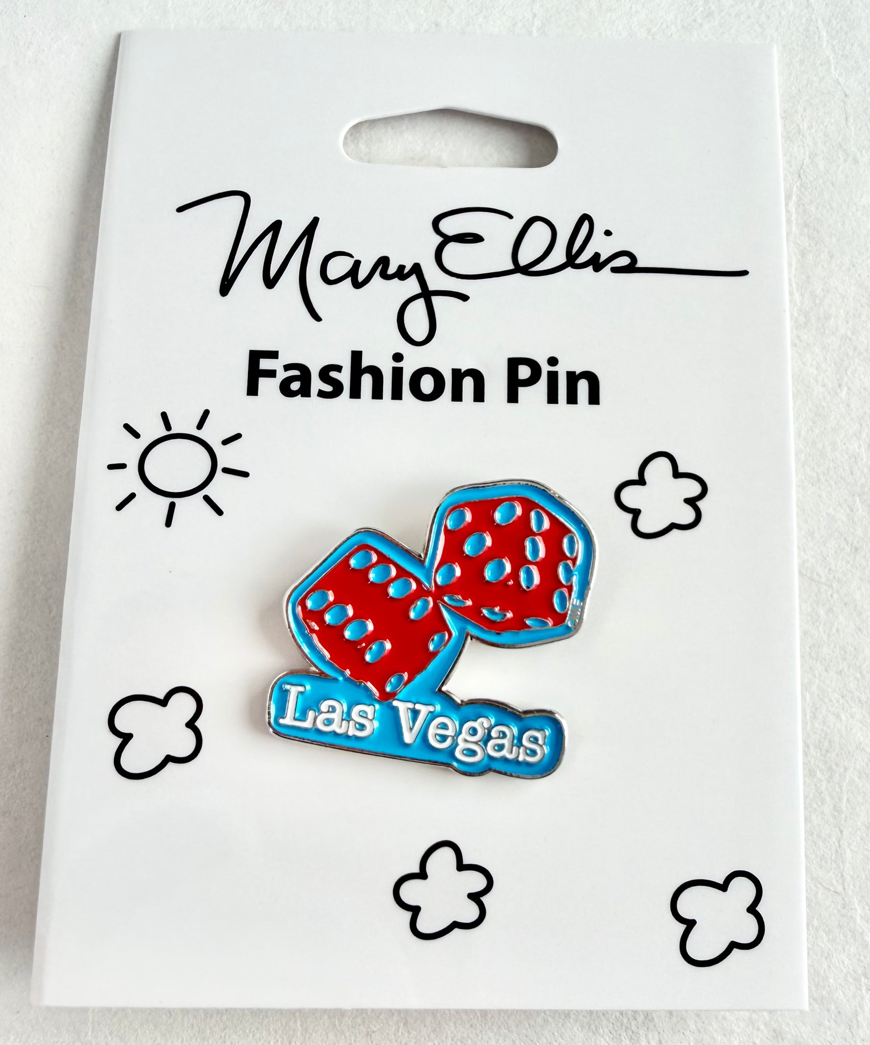 Las Vegas Dice Lapel Pin - Fifth Avenue Manufacturers