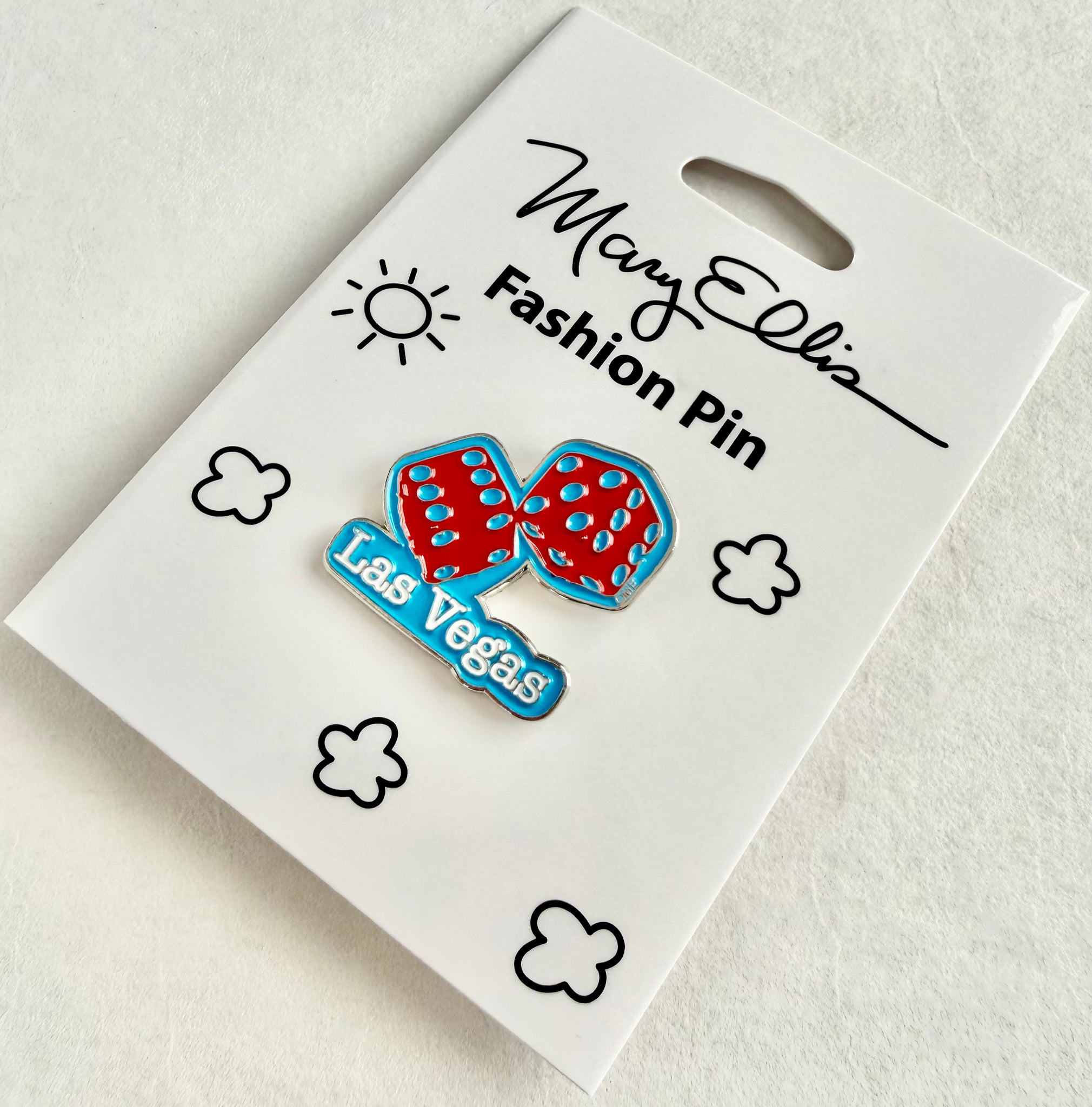 Las Vegas Dice Lapel Pin - Fifth Avenue Manufacturers