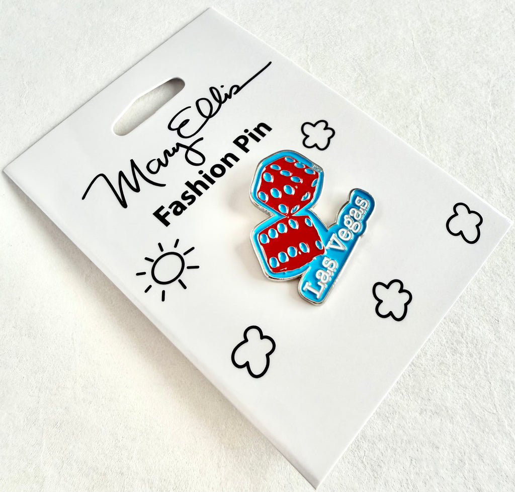 Las Vegas Dice Lapel Pin