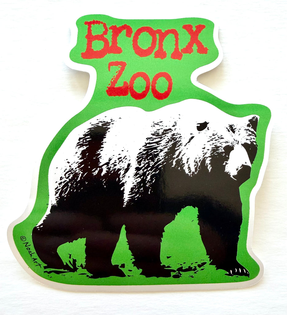 Bear Zoo Animal Giant Sticker