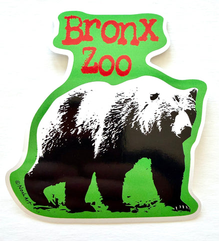 Bear Zoo Animal Giant Sticker