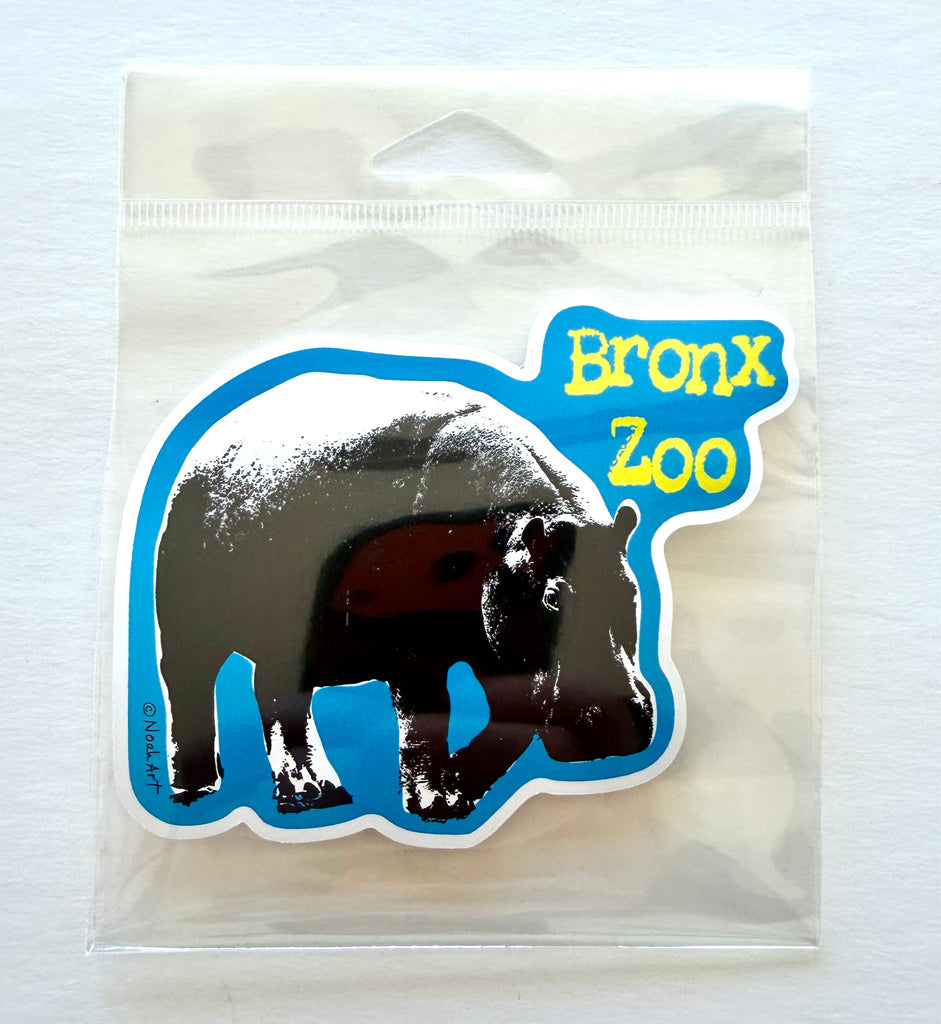 Hippo Zoo Animal Giant Sticker