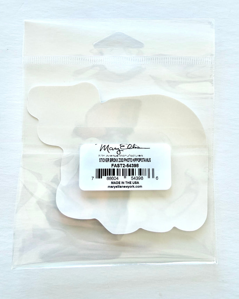 Hippo Zoo Animal Giant Sticker
