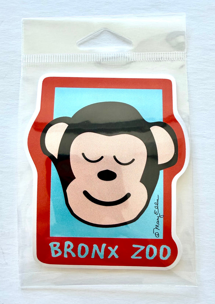 Cute Monkey Zoo Animal Giant Sticker