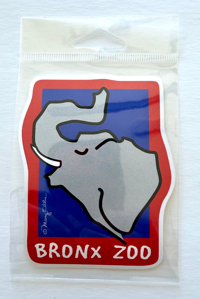 Cute Elephant Zoo Animal Giant Sticker