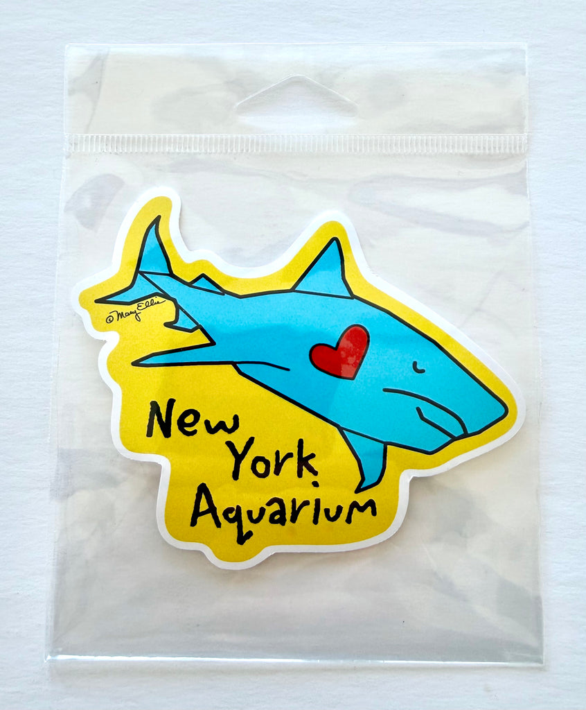 Shark Heart Aquarium Zoo Animal Giant Sticker