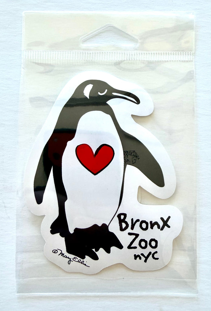 Penguin Heart Zoo Aquarium Animal Giant Sticker