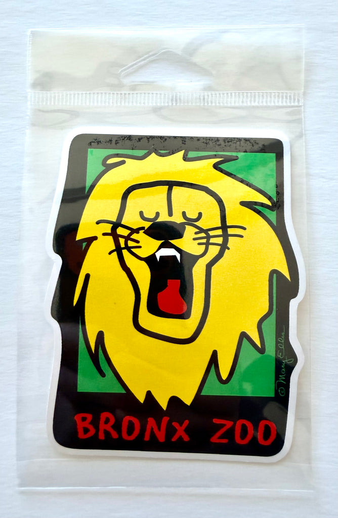 Cute Lion Zoo Animal Giant Sticker