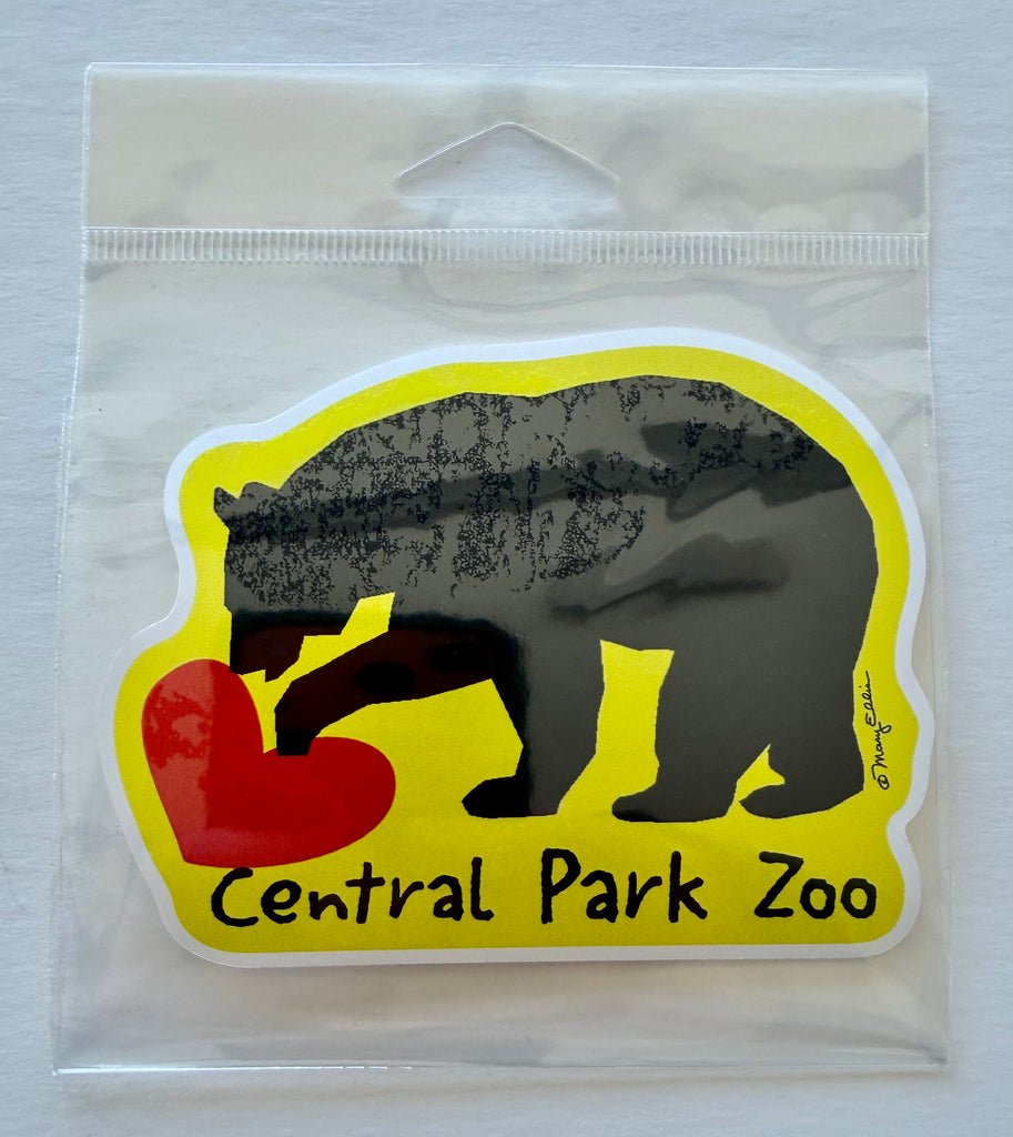 Bear Heart Zoo Animal Giant Sticker