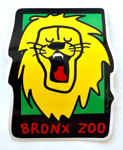 Cute Lion Zoo Animal Giant Sticker