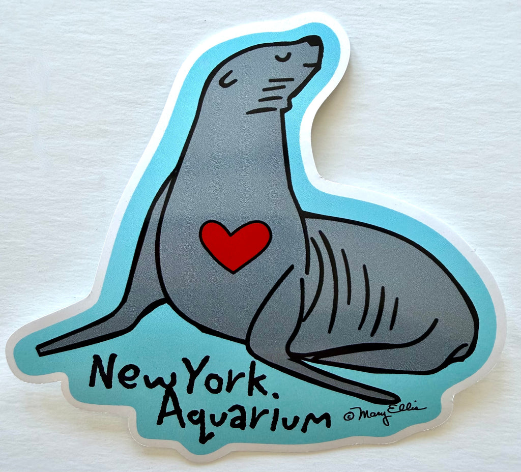 Sea Lion Heart Zoo Aquarium Animal Giant Sticker