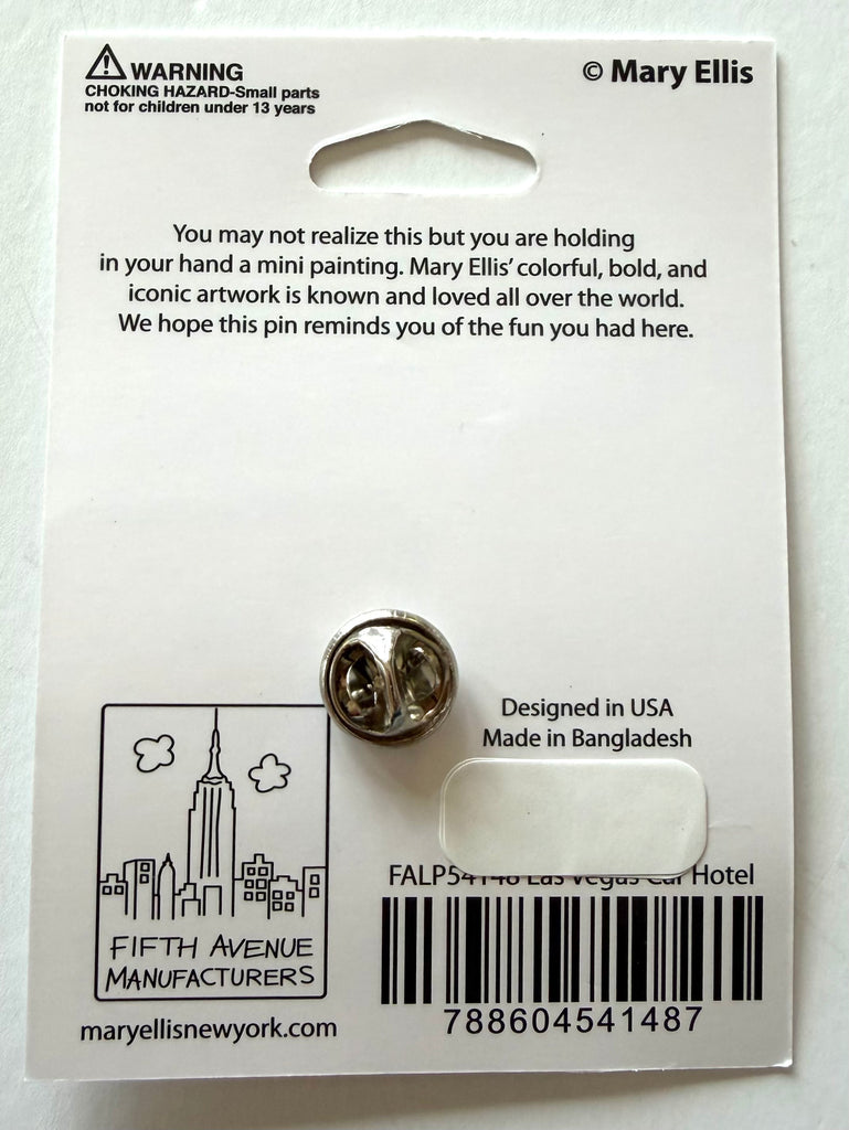 Las Vegas Car Hotel Lapel Pin