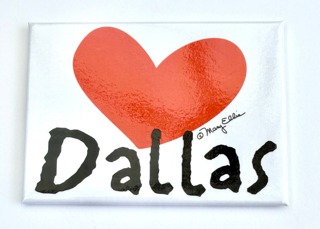 Dallas Heart Love Magnet