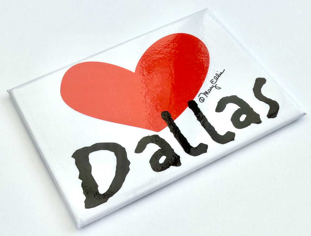 Dallas Heart Love Magnet