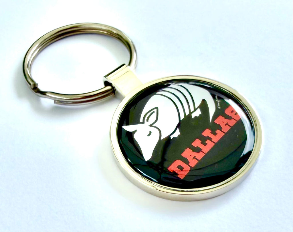 Dallas Armadillo Keychain