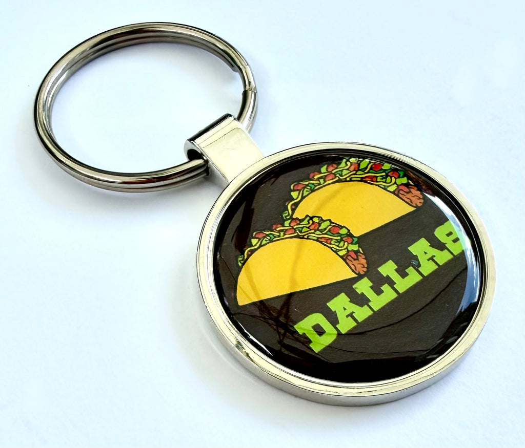 Dallas Taco Keychain