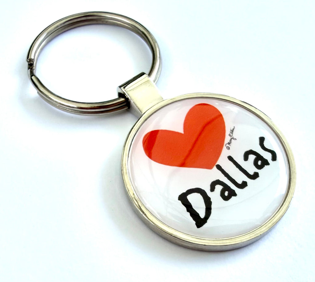 Dallas Heart Keychain