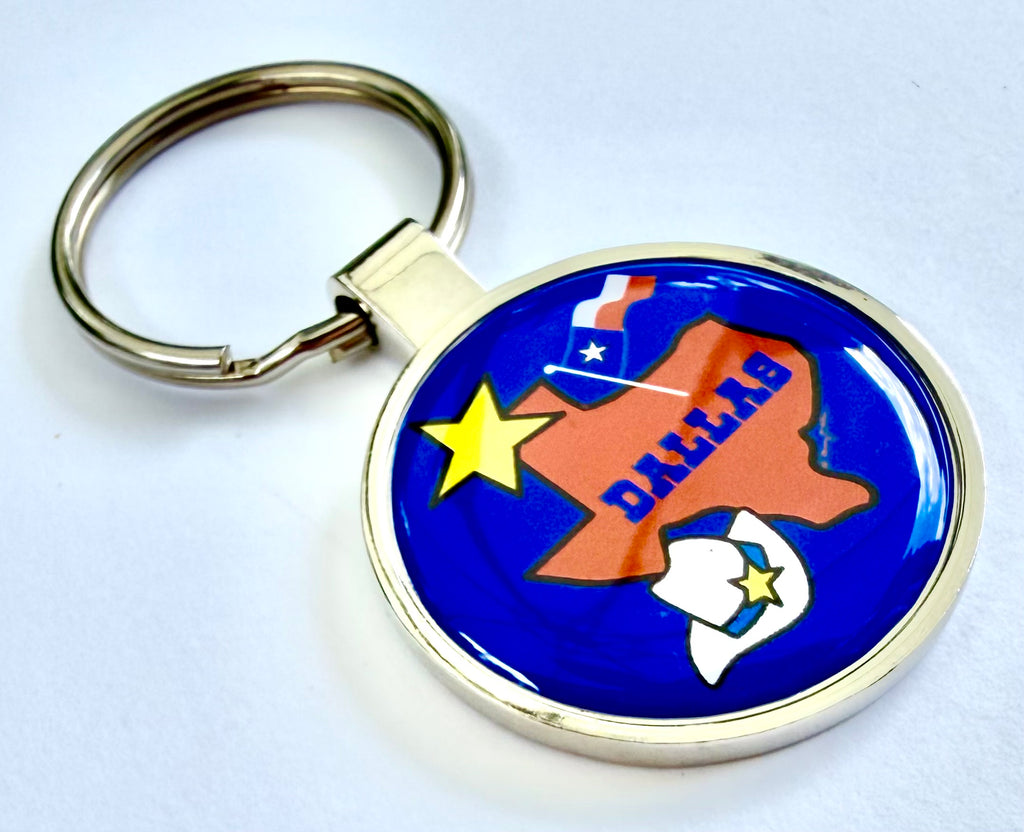 Dallas Texas State Keychain