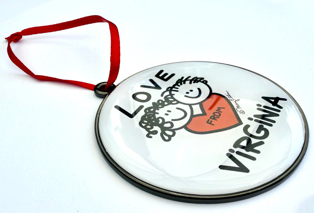Virginia Love From Christmas Ornament