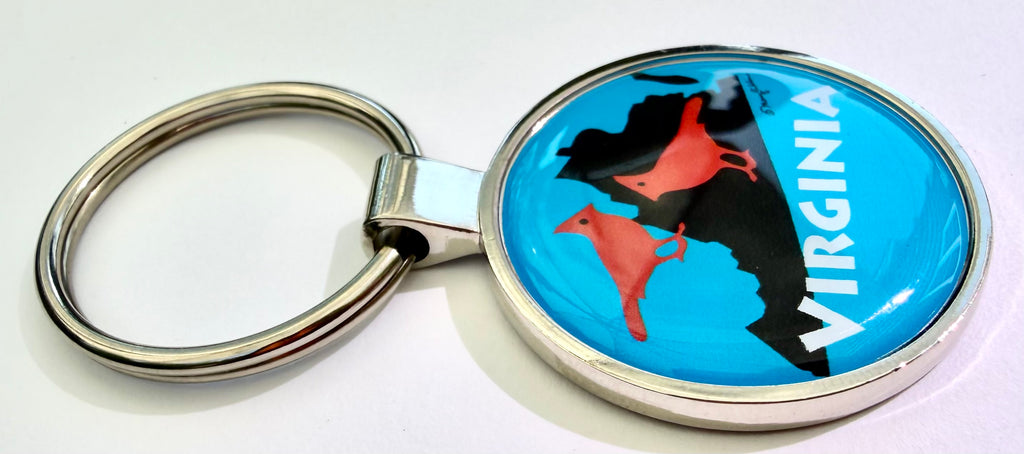 Virginia State Cardinals Keychain